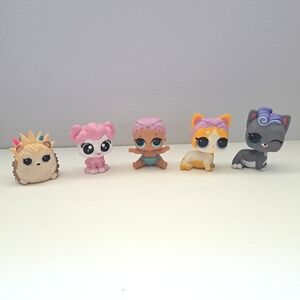 LOL Dolls | mini pets & baby poodle , cats ,hedgehog